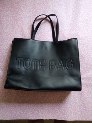 Tote bag, black handheld