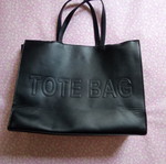 Tote bag, black handheld