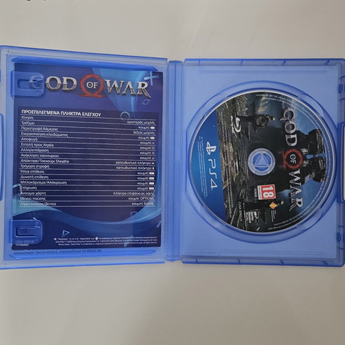 God of War PS4 game like new, Greek edition