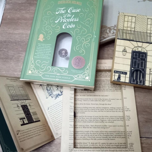 Sherlock Holmes The Case of the Priceless Coin mystery board game used