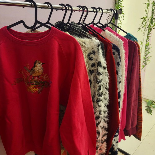 Set of 12 sweaters, wool, cotton, synthetic, size M