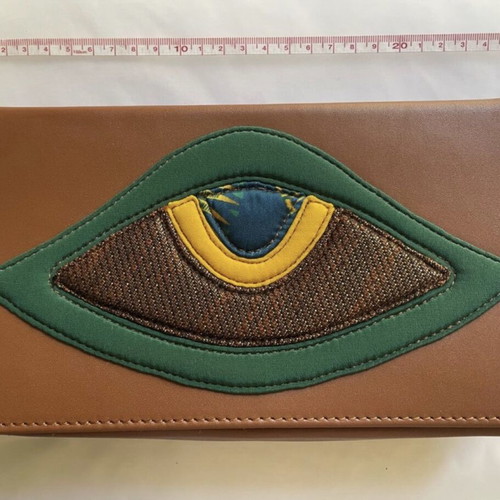 Zeus+Dione clutch bag new, brown