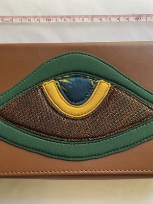 Zeus+Dione clutch bag new, brown