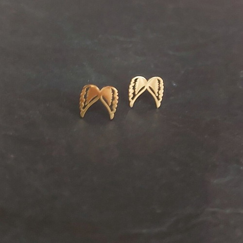 Angel wing earrings in good condition