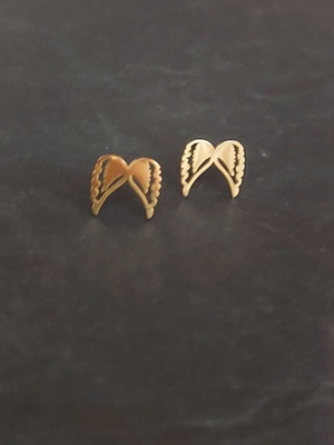 Angel wing earrings in good condition