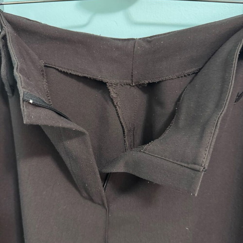 Black classic women's pants straight fit used, size L