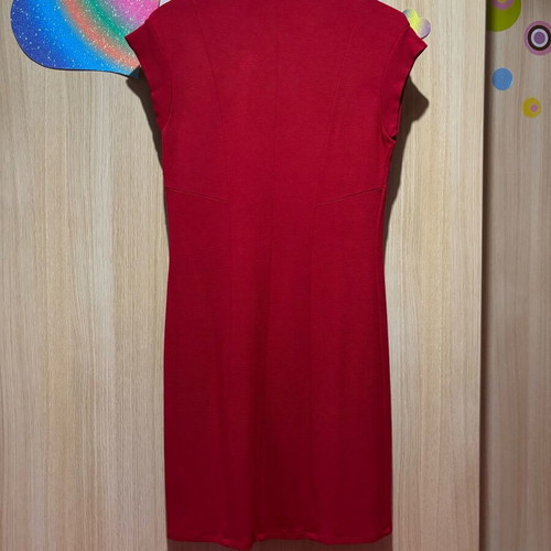 Sarah Lawrence red dress with zipper like new, size M-L
