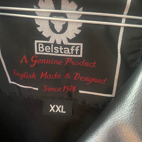 Belstaff Xelion leather motorcycle jacket metallic gray like new, size XXL