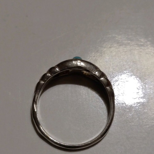 silver ring 925 with turquoise stone