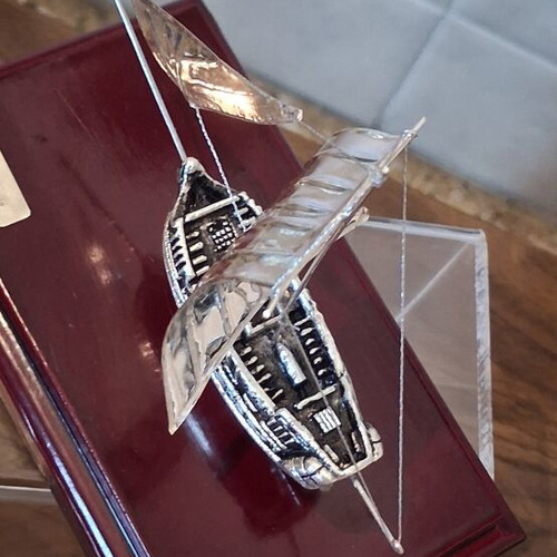 Silver 925 boat model, vintage solid silver