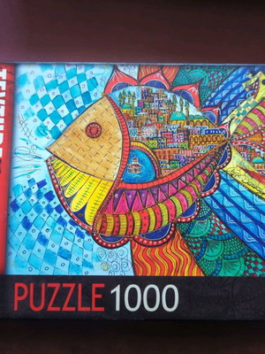 Puzzle KS 1000 used, assembled in pieces