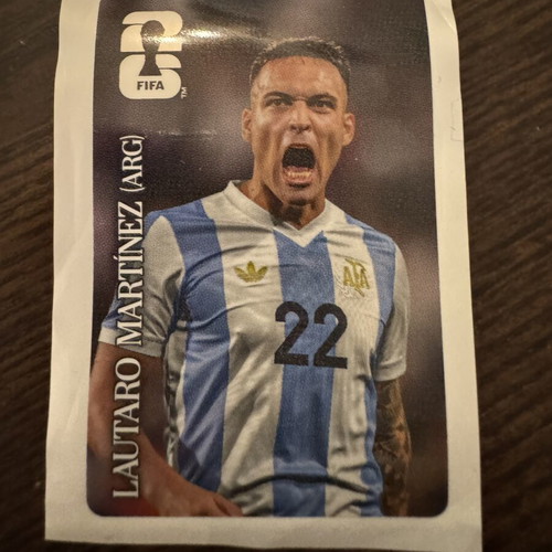 Lautaro Martinez Coca Cola FIFA World Cup sticker new