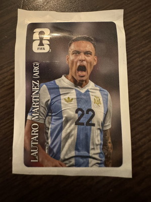 Lautaro Martinez Coca Cola FIFA World Cup sticker new