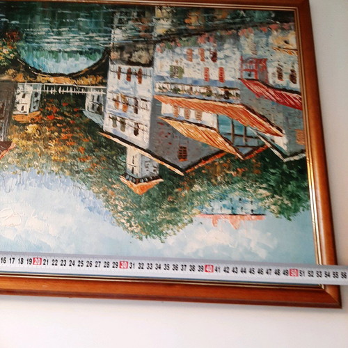 Painting used with artist signature and vintage frame 55×45