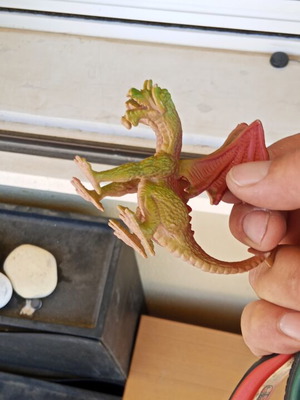 Vintage plastic dragon monster figure (1980s-90s)