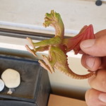 Vintage plastic dragon monster figure (1980s-90s)