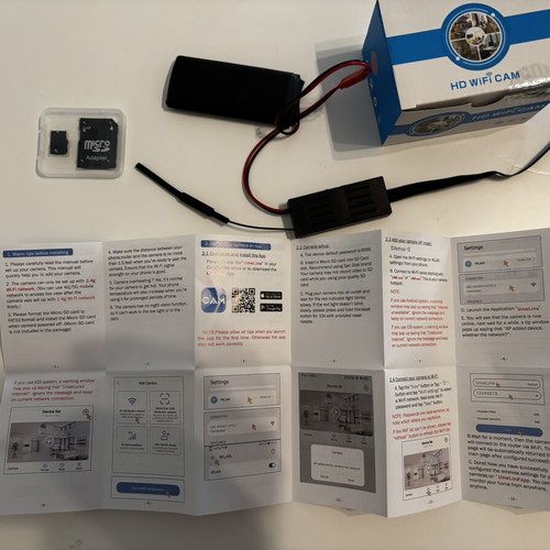 iUni mini camera with WiFi and mini SD recording