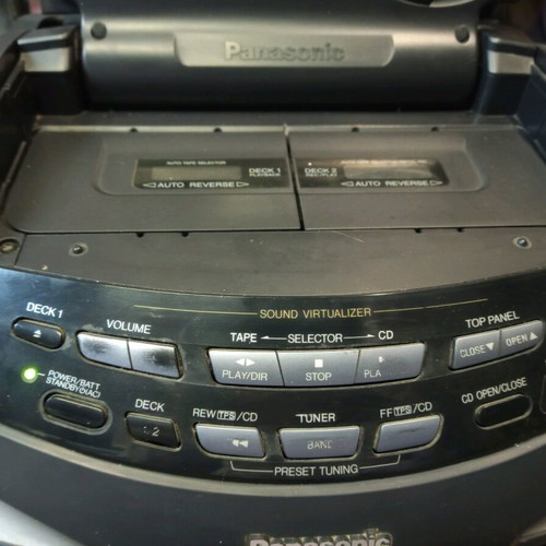 Panasonic portable radio cassette player with CD used