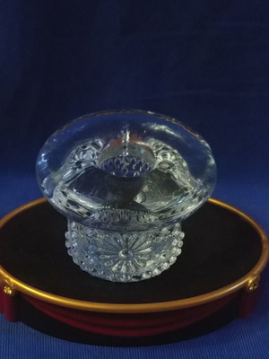 Κηροπήγιο Kosta Boda Daisy χειροποίητο, καινούργιο, κρύσταλλο Σουηδίας 70'