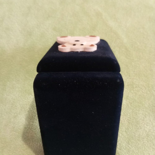 Velvet box for baptism cross and jewelry, like new