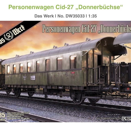 Personenwagen Cid-27 "Donnerbüchse" model kit new