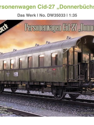 Personenwagen Cid-27 "Donnerbüchse" model kit new
