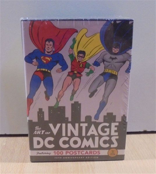  DC Comics epetiaki sillogi 100 kart postal gia ta 75 chronia tis DC