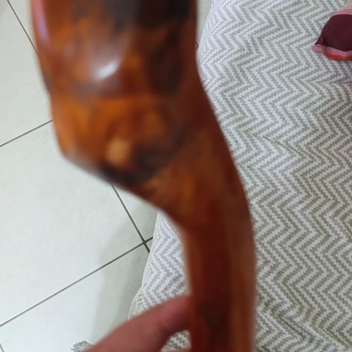 Handmade wooden walking cane