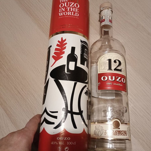 Ouzo 12 Empty Collectible Packaging used, 12 cl