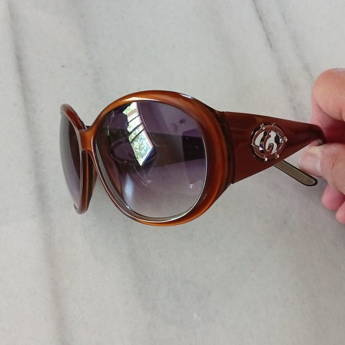 Envy women's sunglasses like new, oversized oval brown frame