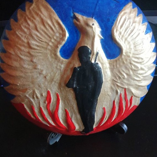 Handmade gypsum phoenix new