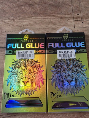 Privacy tempered glass Samsung S25 Plus like new, set of 2