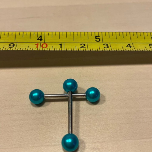 Piercing 2 new with 1.6 thickness and colored plastic ball
