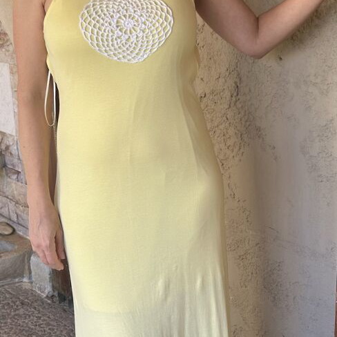 Maxi summer yellow dress Princess
