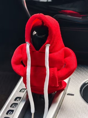 Gear shift cover red new car