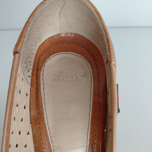 Rollini perforated brown pumps like new, size 39