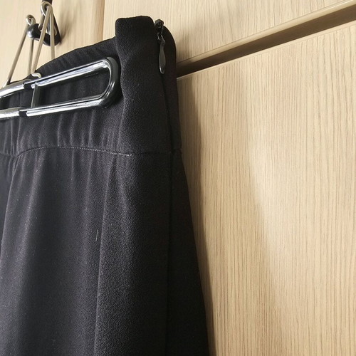 Zara crop zip culotte pants black like new, size S
