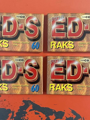 Raks Audio Cassettes like new, pack of 4, 60 minutes