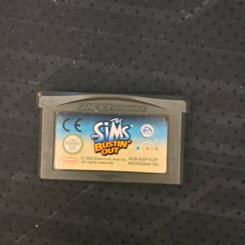 The Sims: Bustin' Out Game Boy Advance cartridge used