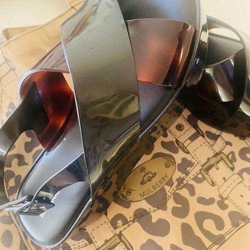 Melissa platform sandals brown tortoise like new, size 39