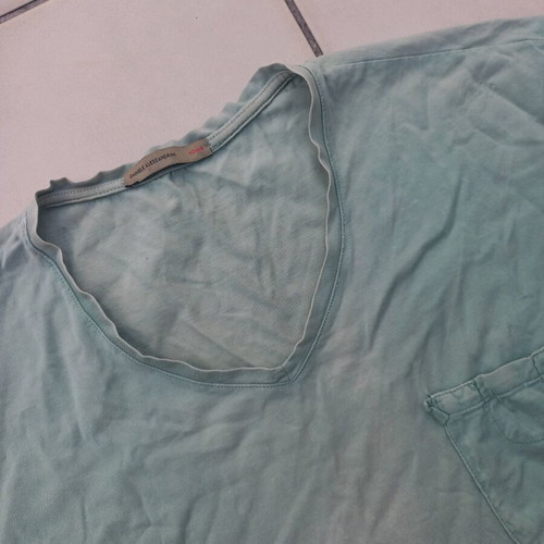 Daniele Alessandrini short-sleeve shirt green like new, size M-L