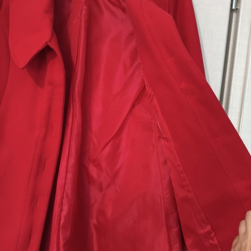 Bellino women's red wool coat like new, size L (fits M)