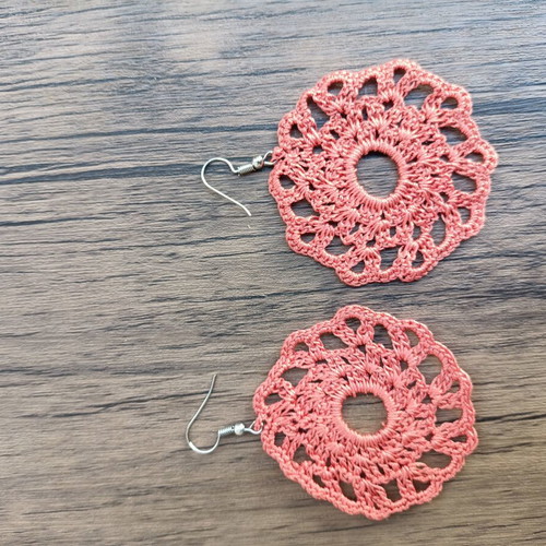 Handmade crochet earrings, unique designs