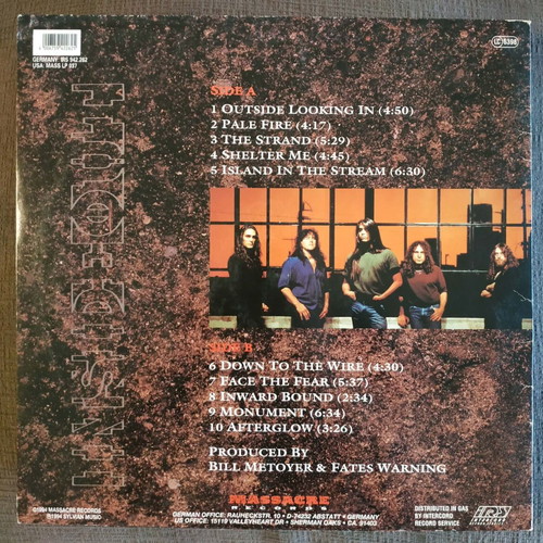 Fates Warning Inside Out original 1994 vinyl record