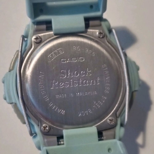 Casio Baby-G Bg-320 digital watch blue like new without strap