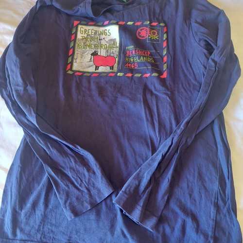 Benetton long sleeve top like new, age 12, blue