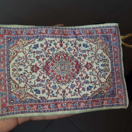 Woven ecclesiastical wallet with cross new