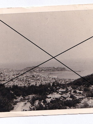 Καβάλα πανοραμική άποψη παλιά ασπρόμαυρη φωτογραφία, 11/10/1965