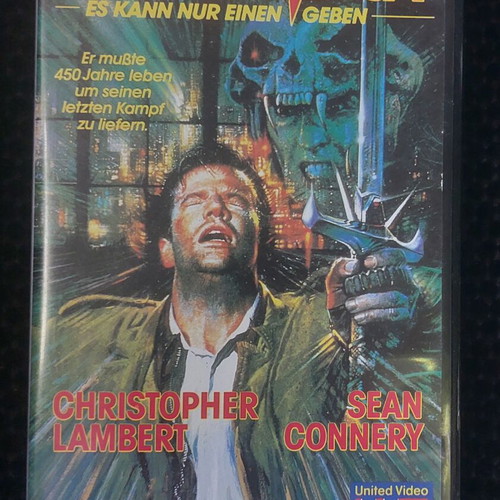 Highlander VHS used German edition 1986 cult fantasy action