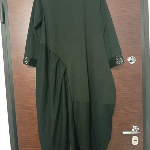 Pepper fashion φόρεμα σαν καινούργιο, μαύρο με λεπτομέρειες tweed και παγιέτα